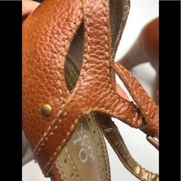 FRANCO SARTO strap cut out open toe buckle 9 1/2M - Picture 6 of 8
